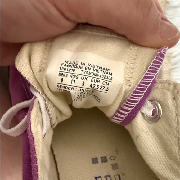 Converse Magenta Canvas Sneakers - Picture 2 of 4